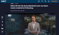 KI-Welt: (Kép forrása: Welt TV)