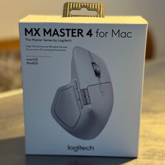 Az MX Master 4 for Mac állítólagos kiskereskedelmi csomagolása. (Kép forrása: eBay)