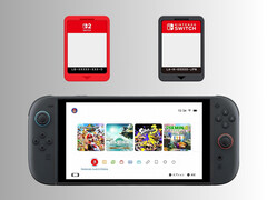 A Nintendo Switch 2 felett látható játékkártya és játékkulcs-kártya (Kép forrása: Nintendo of America szerkesztéssel)