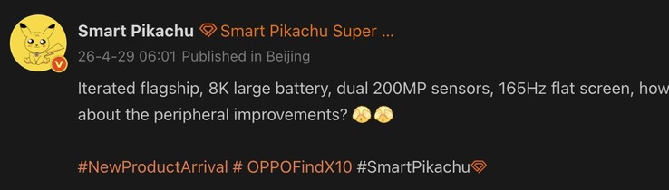 Kiszivárgott részletek az Oppo Find X10-ről.