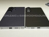 A Samsung Galaxy S25 Edge közel 30%-kal vékonyabb, mint a Galaxy S25 Ultra. (Kép forrása: @OnLeaks / Android Headlines)