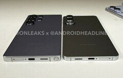 A Samsung Galaxy S25 Edge közel 30%-kal vékonyabb, mint a Galaxy S25 Ultra. (Kép forrása: @OnLeaks / Android Headlines)