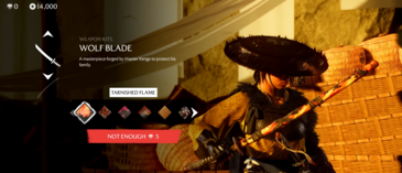 A "Tarnished Flame" penge skin (kép forrása: Sony)