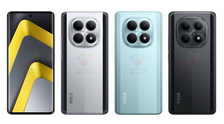 A Poco M8 és a Poco M8 Pro alapvetően azonos kialakítású (Kép forrása: Winfuture)