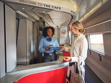 Van étkezőkocsi is. (Kép forrása: Amtrak)
