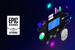 Az Epic Games Store, amelynek logója fent látható, nem jelzi, hogy egy játékot mesterséges intelligencia segítségével fejlesztettek-e. (Kép forrása: Epic Games)