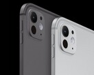 Apple az iPad Pro M5 űrfekete és ezüst színben, vékony teste és egyetlen hátsó kamerája. (Kép forrása: Apple)