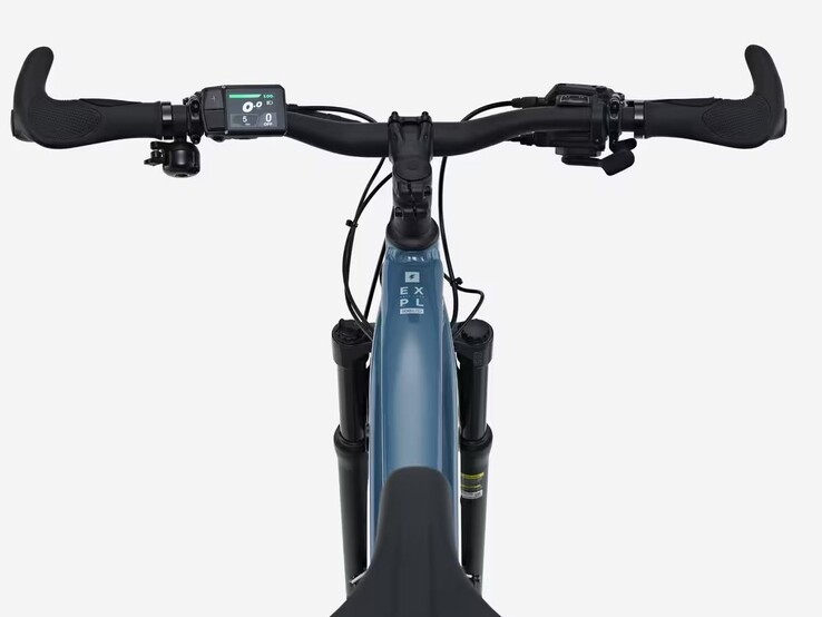 Az új Decathlon Rockrider E-EXPL 100 LTD terepjáró e-bike képe.