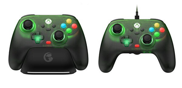 A GameSir T7 Pro Retro Green vezeték nélkül csatlakoztatható az Xbox-konzolokhoz, míg a T7 Pro W Retro Green vezetékes vezérlő.