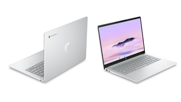 HP Chromebook 14 (2026) Glacier Silver színben. (Kép forrása: HP)