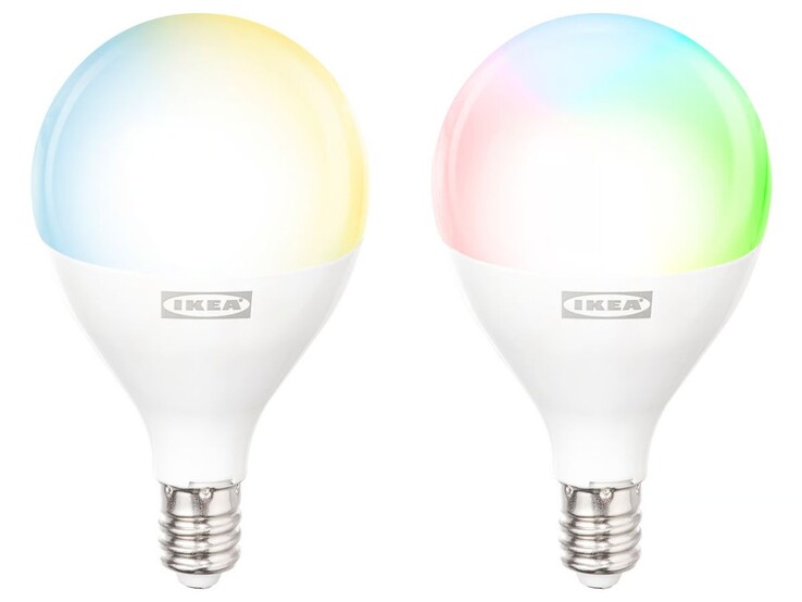 IKEA Kajplats LED izzó E12 smart globus/opálfehér 