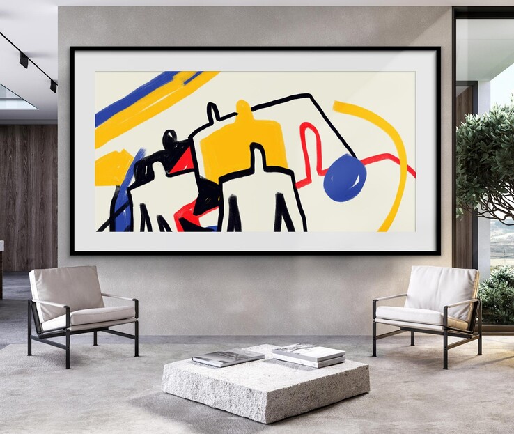 Az LG Magnit Active Micro LED kijelző aktív használaton kívül is képes a művészeti remekművekből válogatni. (Kép forrása: LG)