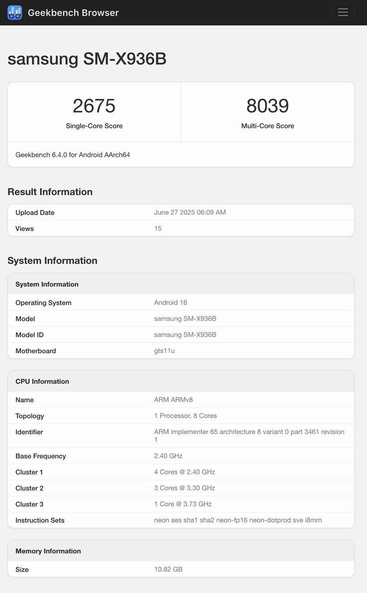 (Kép forrása: Geekbench)