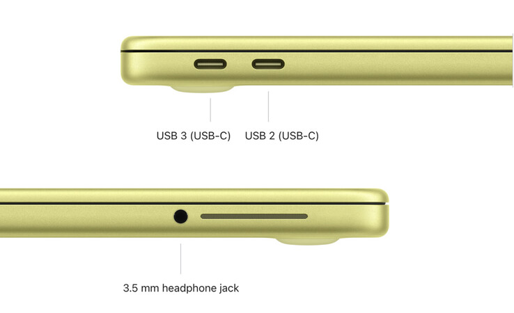 A MacBook Neóból hiányzik a MagSafe, és az Egyesült Államokban 20 W-os hálózati adapterrel szállítják.