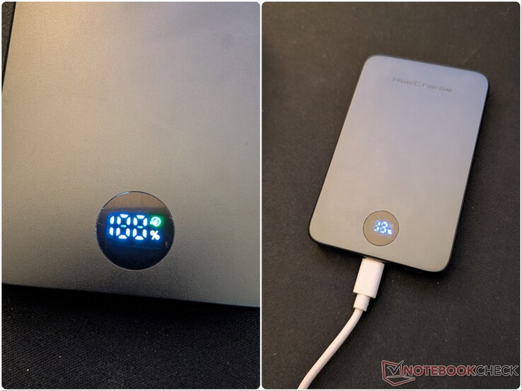 Az 5 000 mAh-s powerbank korai példányainál némi LED-átvilágítás volt észlelhető.