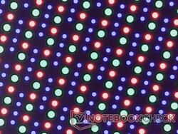 Éles OLED RGB szubpixel tömb