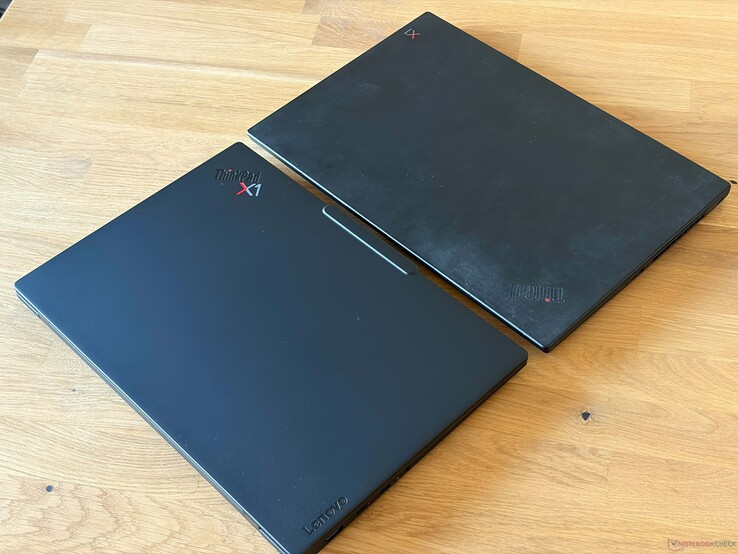 X1 Carbon 14. generáció (balra) és 7. generáció (jobbra)