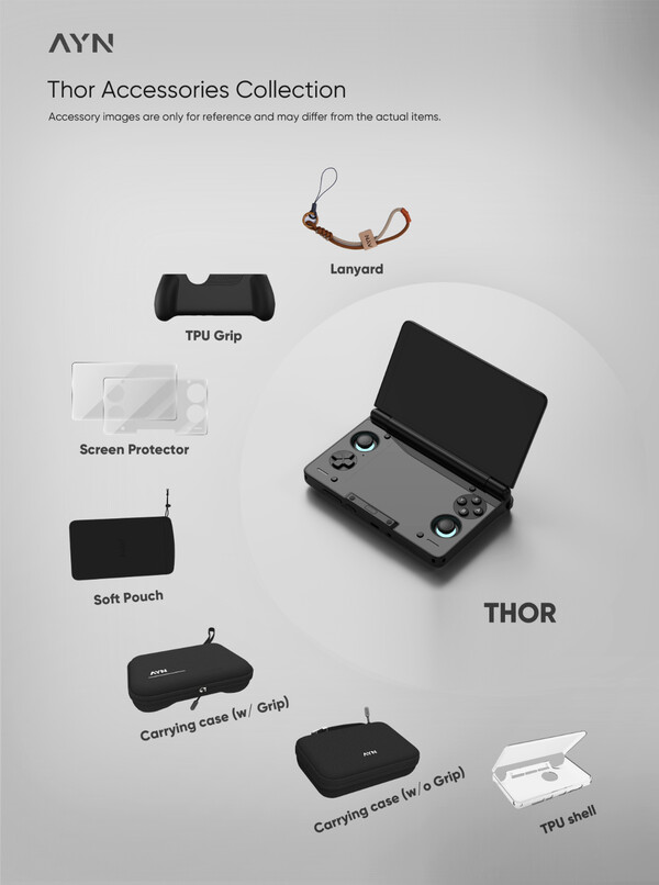 Az AYN Thor tartozékok eltérhetnek a képen láthatótól. (Kép forrása: AYN Technologies)