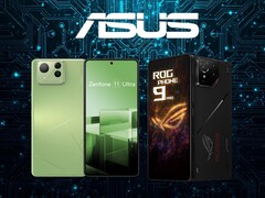 Asus okostelefonok, köztük a Zenfone 11 Ultra és a ROG Phone 9 Pro (Kép forrása: Asus, szerkesztés)