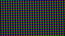 Az LCD klasszikus RGB szubpixel mátrixot használ, amely piros, kék és zöld LED-ekből áll