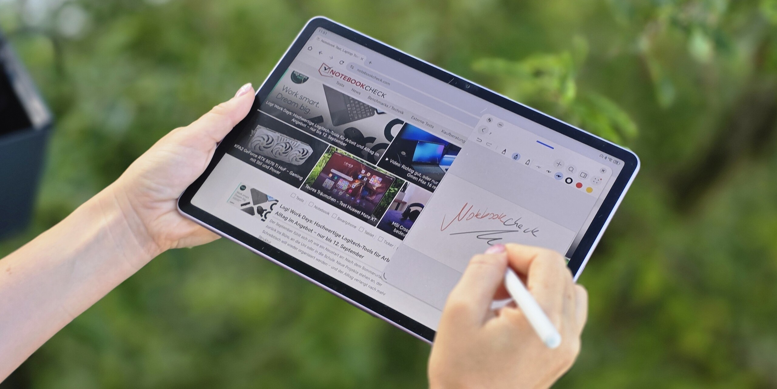 Huawei MatePad 11.5 (2025) PaperMatte tablet felülvizsgálat (Kép forrása: Marcus Herbrich) 
