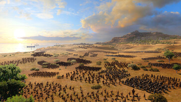 Egy kép, amelyen egy hadsereg látható a „A Total War Saga: Troy” című játékból.