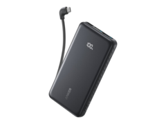 Az Anker 22,5 W-os Power Bank USB-C portokkal és beépített USB-C kábellel (fent) a Verizonnál szerepel. (Kép forrása: Verizon)