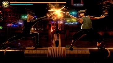 A képen: A Like a Dragon játékmenetéről készült screenshot: Pirate Yakuza in Hawaii.