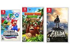 Számos, a Nintendo által saját gyártásban készített Nintendo Switch-játék kedvezményes áron kapható.