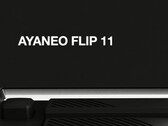 Ayaneo hivatalos Flip 11 teaser egy hátulra szerelt fizikai gombot mutat. (Kép forrása: Ayaneo - szerkesztve)