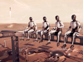Tesla Optimus robotok a Marson végzett építési munkálatokhoz. (Kép forrása: SpaceX)