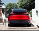 A 2026-os Model Y egy Tesla otthoni töltőnél. (Kép forrása: Tesla)