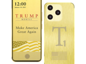 A Trump Mobile T1 okostelefon (a képen) nem a beígért szeptemberi megjelenési ablakokban jelent meg. (Kép forrása: Trump Mobile)