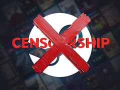 A cenzúraellenes logó a Steam háttere felett (Kép forrása: Valve, szerkesztve)