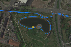 GPS Test: Samsung Galaxy Tab S5e – Cycling around a lake