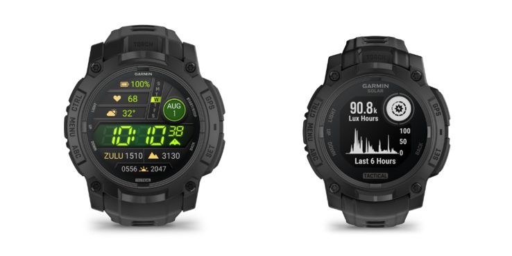 Balról jobbra: A Garmin Instinct 3 Tactical Edition okosóra AMOLED és Solar változata. (Kép forrása: Garmin)