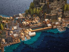 Egy kép, amely egy szigetet mutat a Whiskerwoodban, amely most 50%-os kedvezménnyel kapható a Steamen.