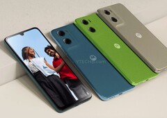 A Moto G06 várhatóan legalább négy színben kerül forgalomba. (Kép forrása: Ytechb)