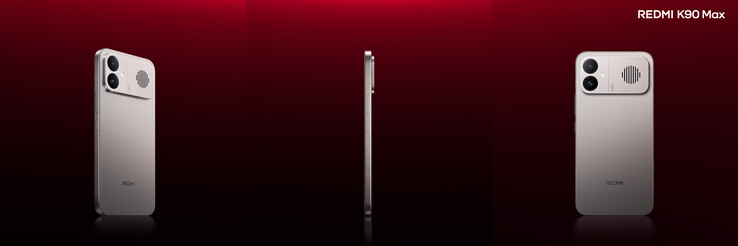 A Redmi K90 Max hátsó és oldalsó kialakítása