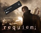 A Resident Evil Requiem banner PS5 SSD-vel látható