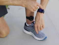 Az Evolve MVMT-t (a képen) úgy tervezték, hogy a bokán viseljék. (Kép forrása: Evolve)