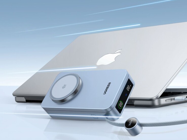 Az Ugreen MagFlow Qi2 25W multifunkcionális Power Bank. (Kép forrása: Ugreen, szerkesztve)