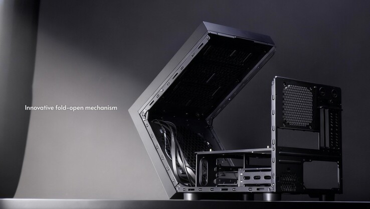 A Cube PC tok alacsony széntartalmú acélszerkezettel és egy igen érdekes nyitási mechanizmussal rendelkezik. (Kép forrása: Chieftec)