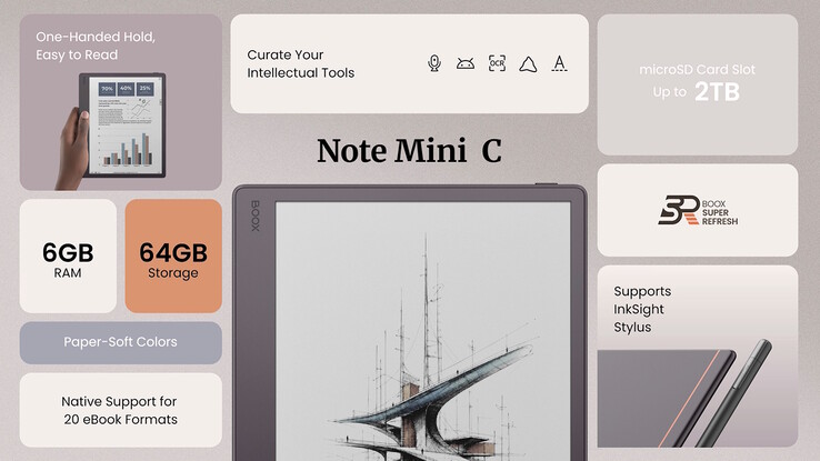 A Boox Note Mini C Android 16 rendszert futtat, amely teljes mértékben kompatibilis a Google Play Áruház alkalmazásaival.