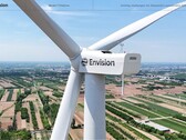 A projekt 1,43 gigawattnyi nap- és szélenergiával 300 000 tonna zöld hidrogén és ammónia előállítására alkalmas. Referenciakép. (Kép forrása: Envision Energy)