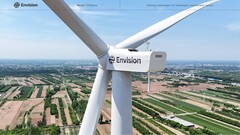 A projekt 1,43 gigawattnyi nap- és szélenergiával 300 000 tonna zöld hidrogén és ammónia előállítására alkalmas. Referenciakép. (Kép forrása: Envision Energy)