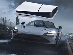 Forza Motorsport 5 banner PS5 konzollal együtt látható