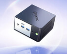 Az EVO-X1 Pro a Ryzen AI 9 HX 470 processzorral rendelkezik. A képen: a mini PC elülső részét bemutató promóciós kép.