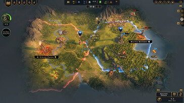 A képen: Játékmenet-képernyőkép a SpellForce: Conquest of Eo című játékból.