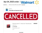 A Walmart törölte a Switch 2 előrendelést (Kép forrása: screenshot, Walmart szerkesztéssel)
